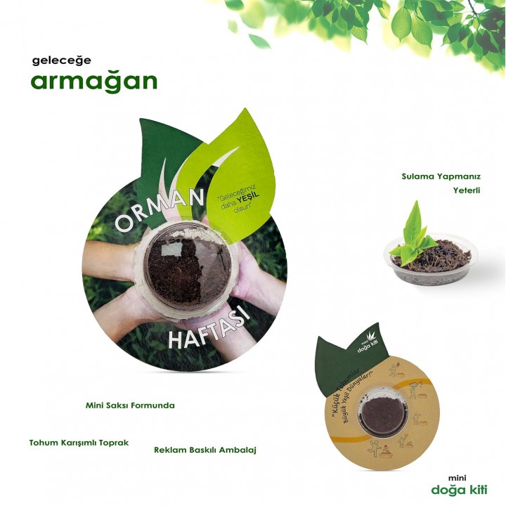 Promosyon Yaprak Tasarımlı Mini Doğa Kiti